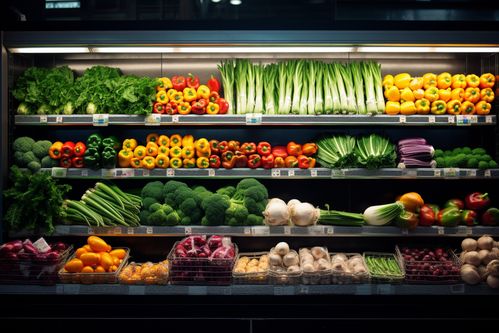 镜头下的绿色生机 农产品新鲜蔬菜货架摄影的艺术
